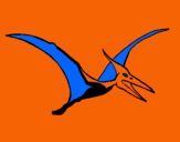 Dibuix Pterodàctil pintat per sergi
