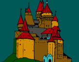 Dibuix Castell medieval pintat per marc hernandez