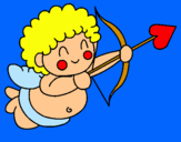 Dibuix Cupido pintat per  maria