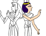 Dibuix Pintura de la Reina Nefertari pintat per Neus  Solé