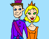 Dibuix Príncep i princesa pintat per CarLa LaUrA i ANNa Ker