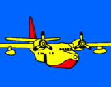 Dibuix Avió pintat per JUS