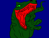 Dibuix Velociraptor II pintat per emi piquer
