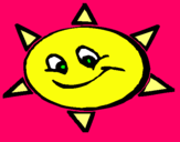 Dibuix Sol somrient pintat per laia anguera