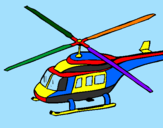 Dibuix Helicòpter  pintat per biel garcia