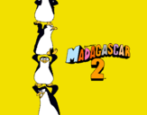 Dibuix Madagascar 2 Pingüins pintat per Irene