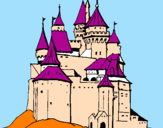 Dibuix Castell medieval pintat per iker m.