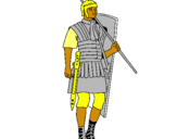 Dibuix Soldat romà  pintat per MaNNuElH 