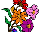 Dibuix Flors pintat per teresa