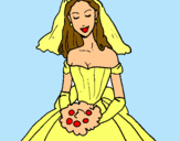 Dibuix Núvia pintat per MARGA