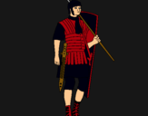 Dibuix Soldat romà  pintat per KarlCo