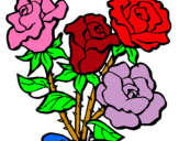 Dibuix Ram de roses pintat per madalina