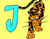 Dibuix Jaguar pintat per JG