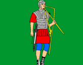 Dibuix Soldat romà  pintat per aleix