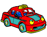 Dibuix Herbie taxista pintat per c