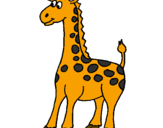 Dibuix Girafa pintat per susanna