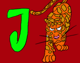 Dibuix Jaguar pintat per judith alias