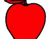 Dibuix poma pintat per Yaelin