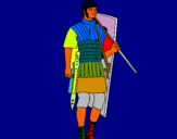 Dibuix Soldat romà  pintat per PABLO  DANI
