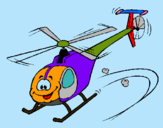 Dibuix Helicòpter pintat per ONA P4