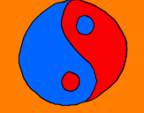 Dibuix Yin yang pintat per dilu