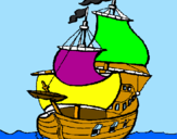 Dibuix Vaixell pintat per EMMA