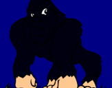 Dibuix Goril·la pintat per anònim