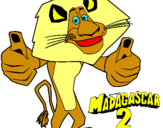 Dibuix Madagascar 2 Alex pintat per ALEIX C.