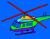 Dibuix Helicòpter  pintat per francesc