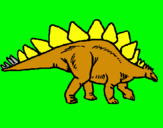 Dibuix Stegosaurus pintat per GERARD