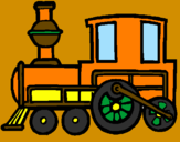 Dibuix Tren pintat per ANDREA