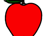 Dibuix poma pintat per PAULA GATON