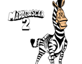 Dibuix Madagascar 2 Marty pintat per DANIL
