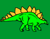 Dibuix Stegosaurus pintat per ERICLL