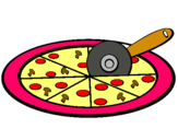 Dibuix Pizza pintat per iseta