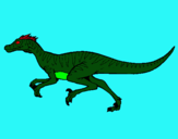 Dibuix Velociraptor  pintat per oscar
