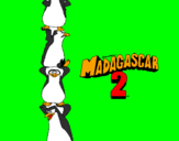 Dibuix Madagascar 2 Pingüins pintat per Laia