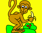 Dibuix Mono pintat per noelia