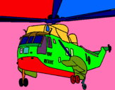 Dibuix Helicòpter al rescat  pintat per ALEIX RIBERA