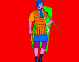 Dibuix Soldat romà  pintat per davidt