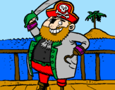 Dibuix Pirata a bord pintat per ALEIX 