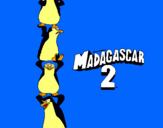 Dibuix Madagascar 2 Pingüins pintat per JAN