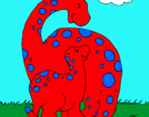 Dibuix Dinosaures pintat per arnau castro gonzalez