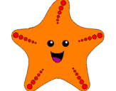 Dibuix Estrella de mar pintat per JI LAN STAR