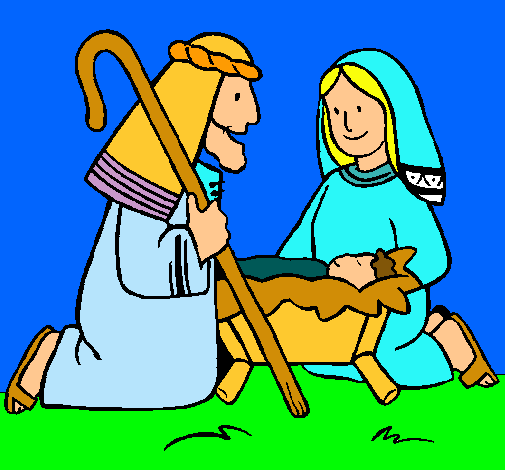 Dibuix Adoren al nen Jesús  pintat per joana