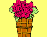 Dibuix Cistell amb flors 3 pintat per LAURA