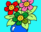 Dibuix Gerro de flors pintat per Alba   cossin