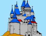 Dibuix Castell medieval pintat per jordi  nevot