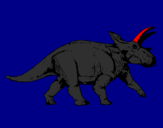 Dibuix Triceratops pintat per joel