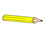 Dibuix Llapis  pintat per llapis groc